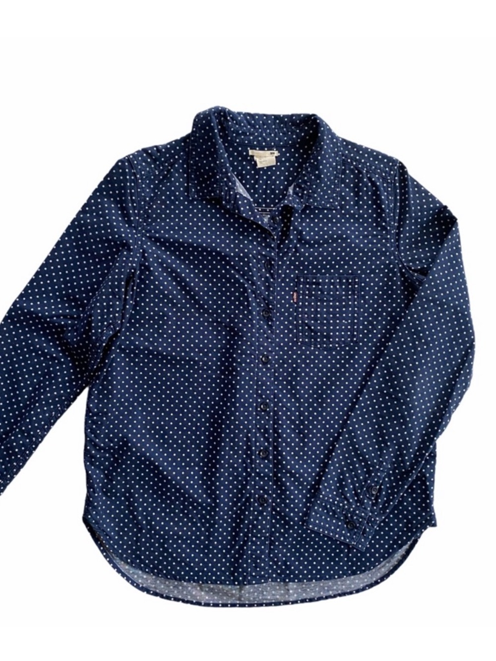 Levi’s Micro Dot Chambray Button Up Shirt M